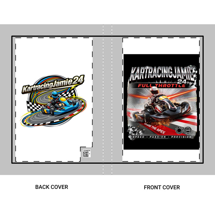 Go-Kart Racing Journal KartRacing Jamie 24 Hardcover Track Day Logbook