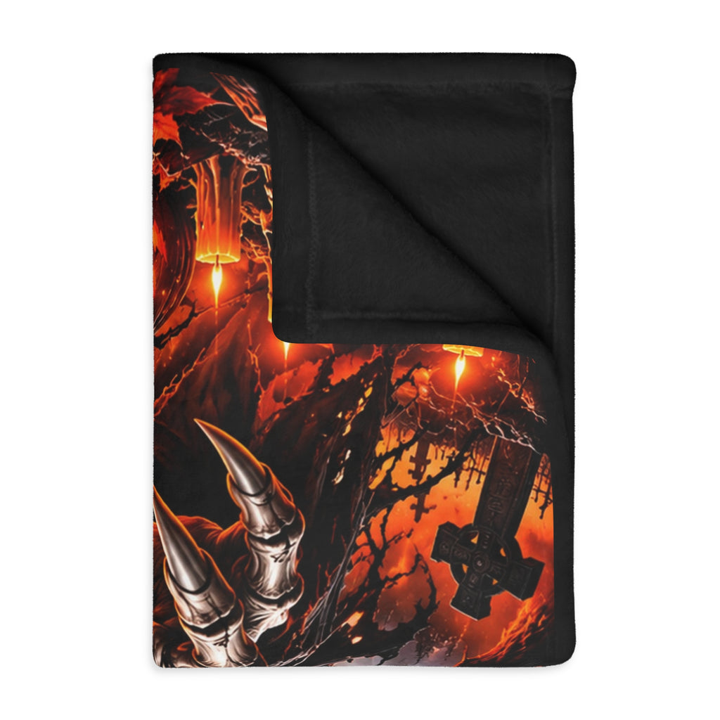 Halloween Dragon Pumpkin Blanket