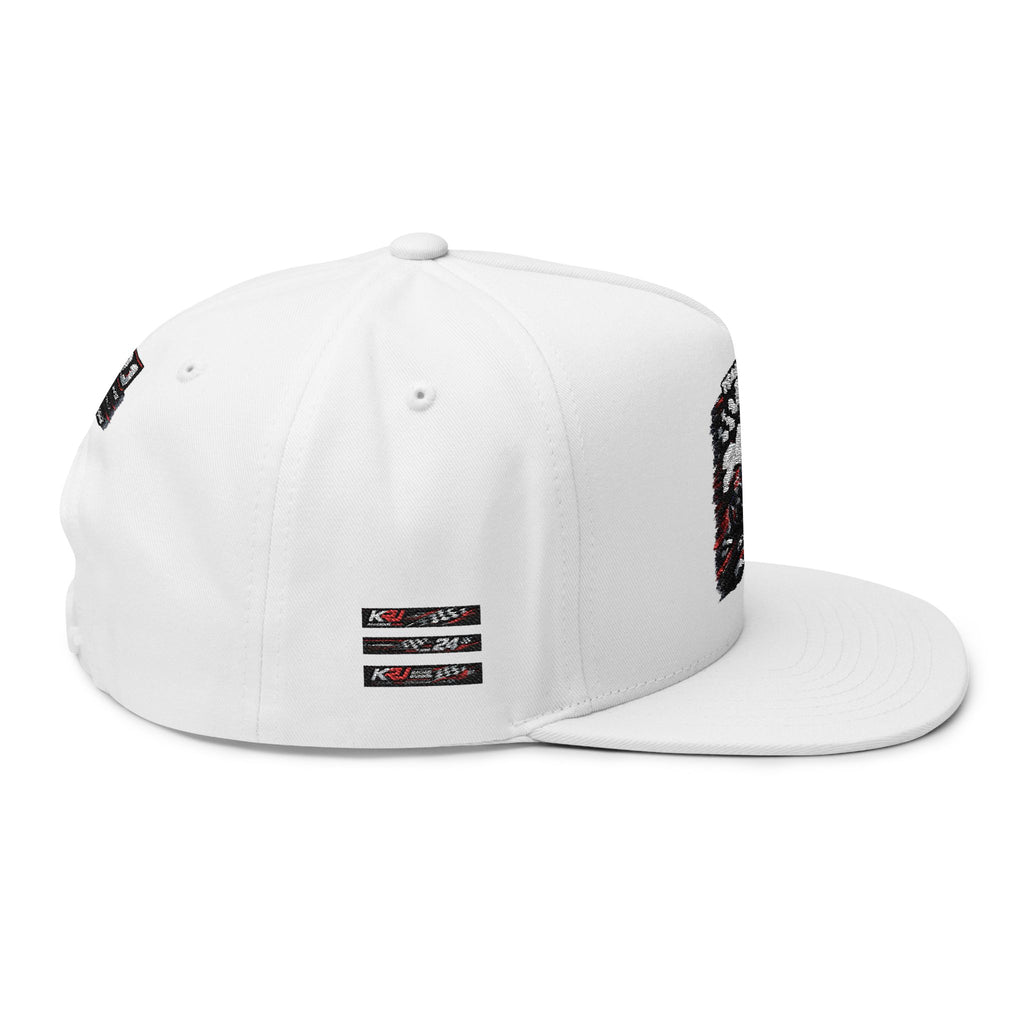 Racing Team 24 Embroidered Flat Bill Cap