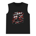 Women's Go-Kart Racing Muscle Tank von Team KRJ 24 mit sportlichem Design und Rennkart-Motiv.
