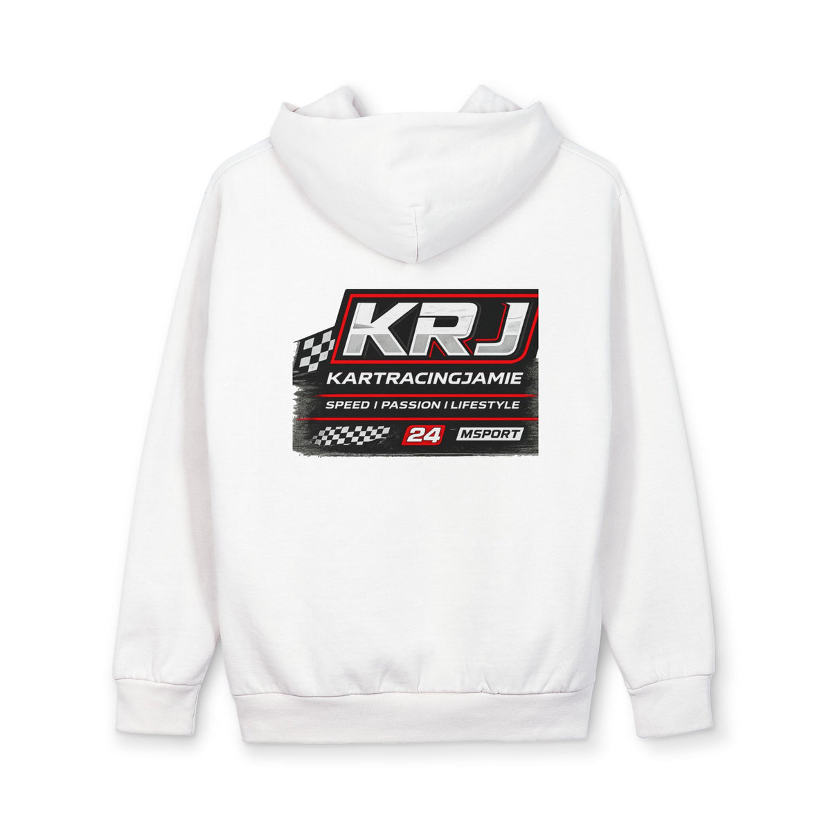 Unisex Urban Pullover Hoodie mit KRJ Design, ideal für Komfort und Stil im Streetwear-Look.