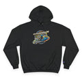 Kartracing Champion Hoodie mit dynamischem Grafikdesign und Rennstreckenmotiv