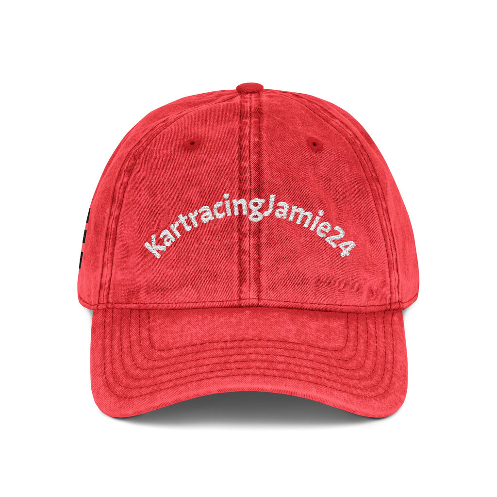 Vintage Embroidered Cap — Custom Curved-Text Baseball Hat