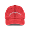 Vintage Embroidered Cap — Custom Curved-Text Baseball Hat