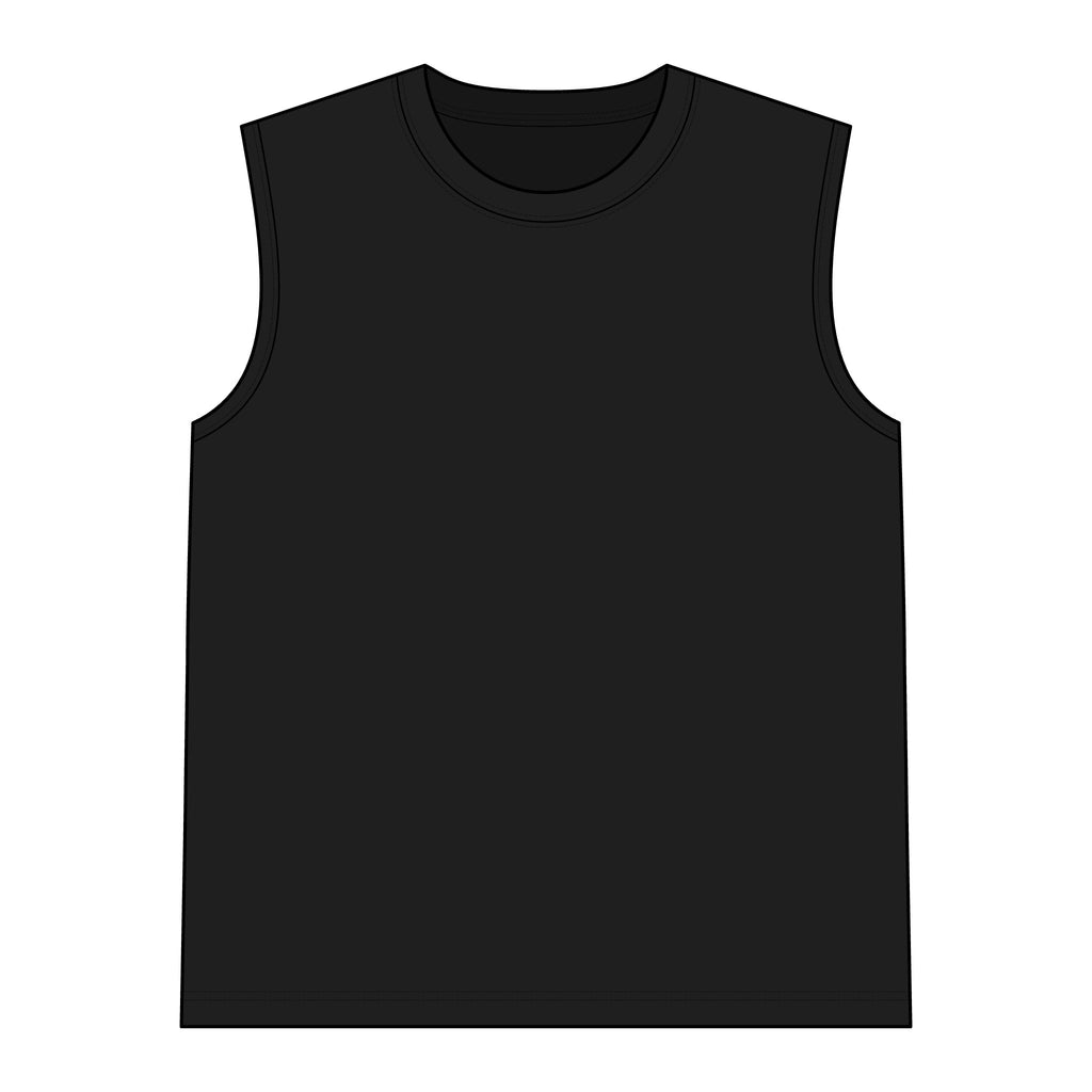 Women's Go-Kart Racing Muscle Tank in Black, perfect for racing and outdoor activities.
