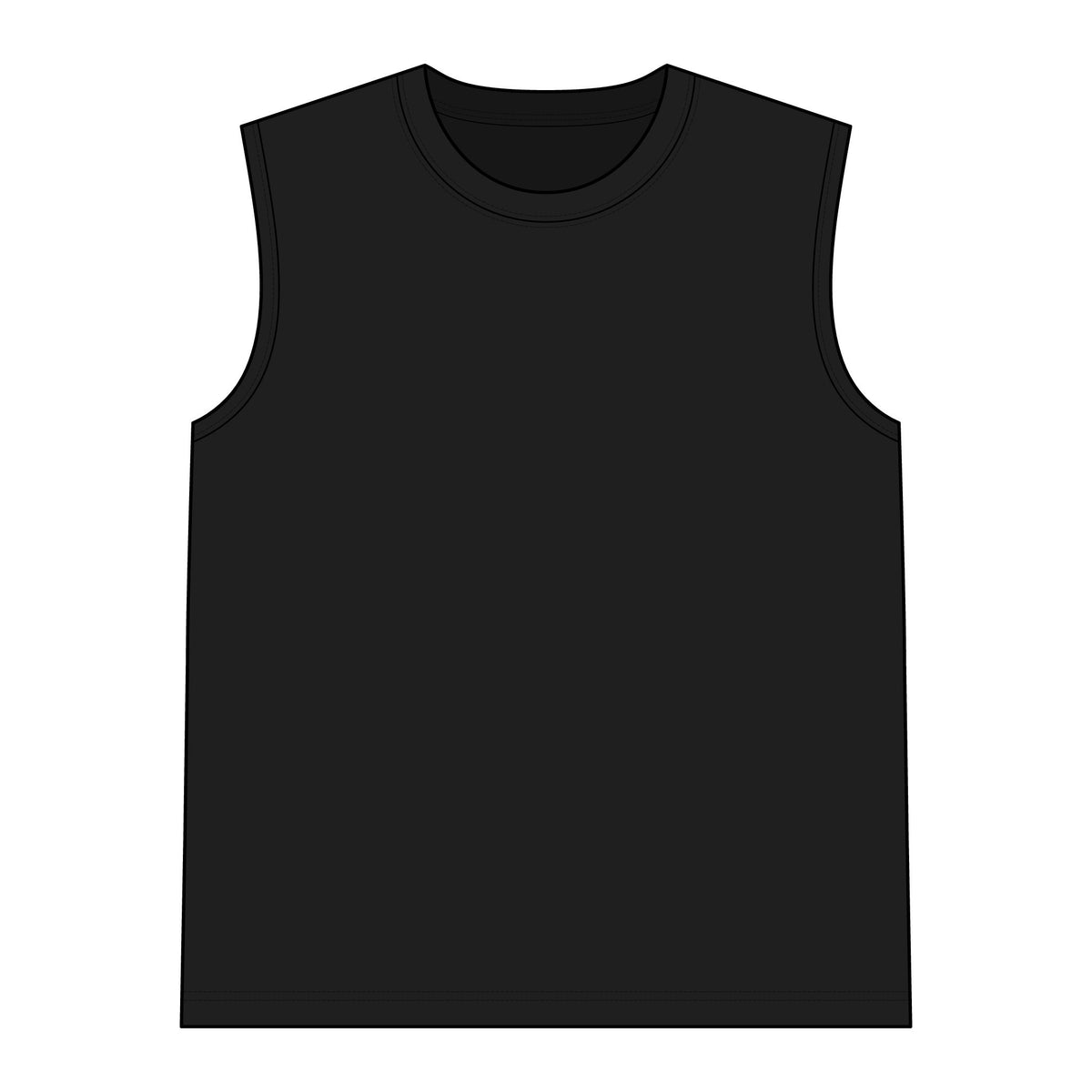 Women's Go-Kart Racing Muscle Tank in Black, perfect for racing and outdoor activities.