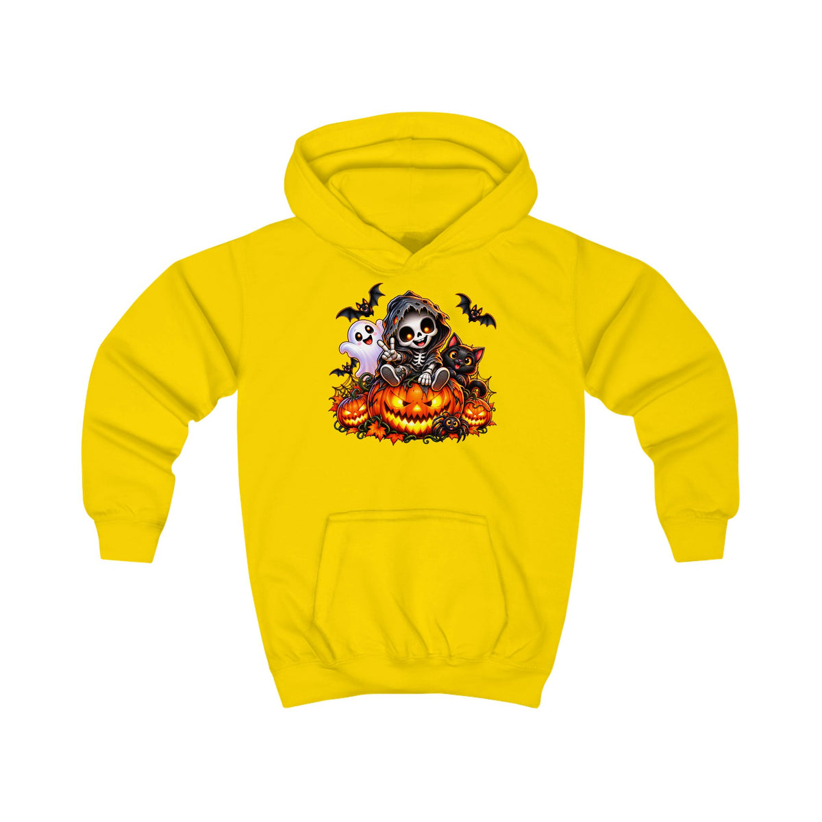 Kids Halloween Skeleton Pumpkin Hoodie – „Klein, frech & monstermäßig gut!“