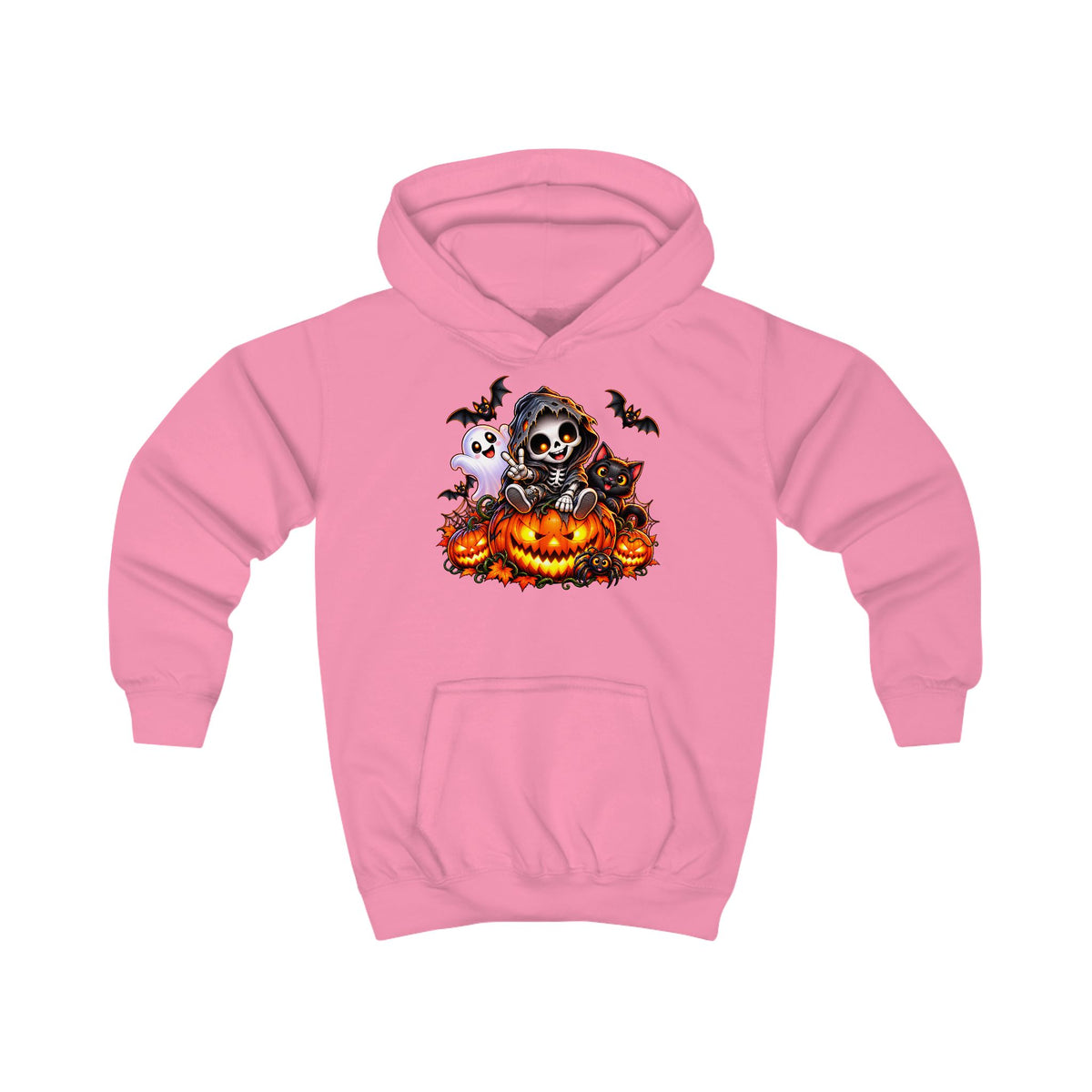 Kids Halloween Skeleton Pumpkin Hoodie – „Klein, frech & monstermäßig gut!“