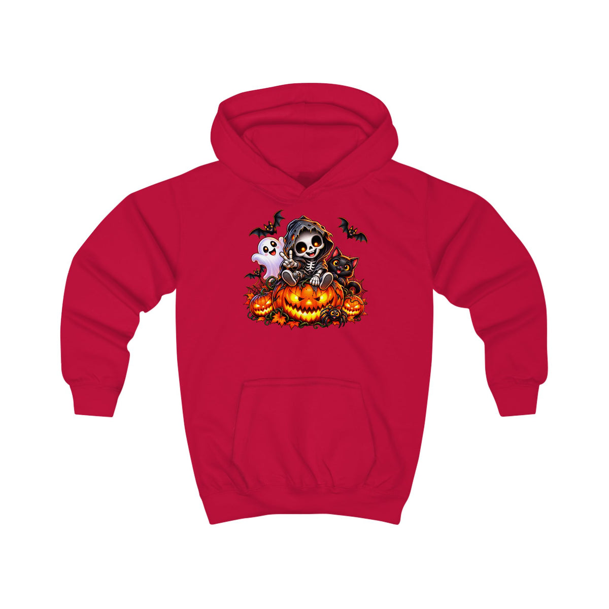 Kids Halloween Skeleton Pumpkin Hoodie – „Klein, frech & monstermäßig gut!“