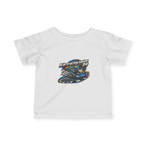 Go-Kart Racing Infant T-Shirt mit buntem Kart-Design für kleine Rennfahrer